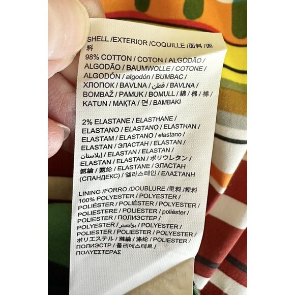 DESIGUAL Women Sleeveless Dress Cotton Blend Hibiscus Size 12/44 - Picture 11 of 11